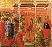 Duccio di Buoninsegna Christ Crowned with Thorns Spain oil painting artist